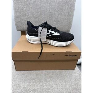 NWB Mizuno Running Wave Rider 29 Sneakers Women 9.5 Black Sand/White J1GD250322